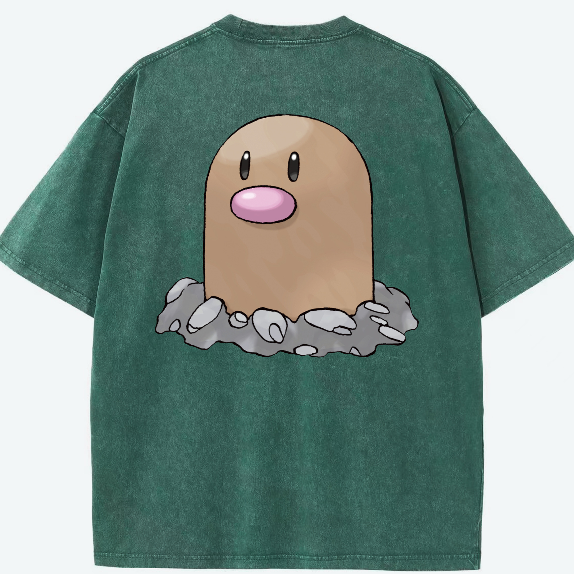 （画像用） ポケットモンスター Pokémon 綿100% ヴィンテージ風 半袖Tシャツ（背面プリント）